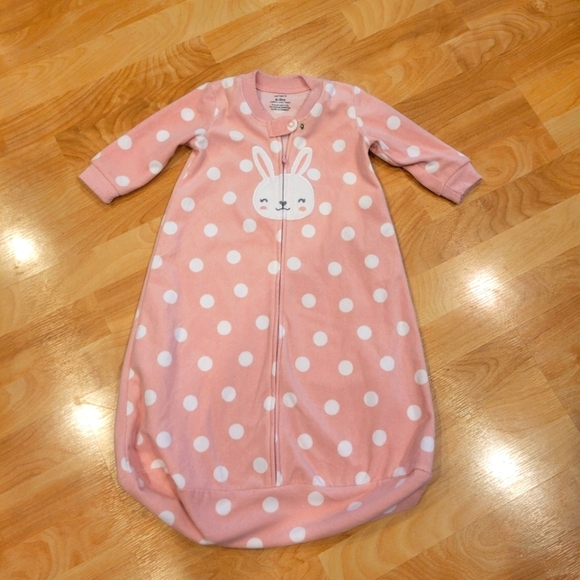 Carter's Fleece Baby Sleep bag Sleep Sack Bunny size 6-9 months - Picture 1 of 5